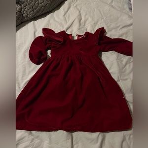 Elegant Red Kids Casual Dress